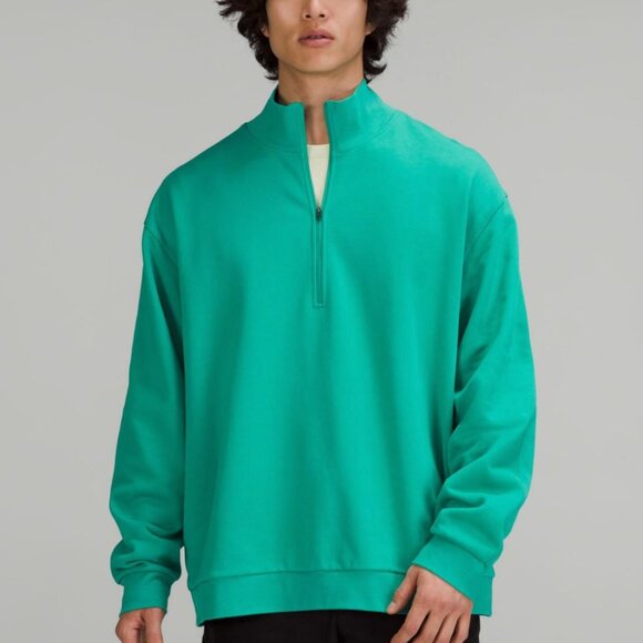 NWT Men's Lululemon French Terry Oversized Half Zip - Picture 1 of 4
